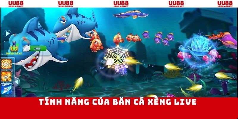 Bắn cá xèng live nổi bật với nhiều tính năng có 1-0-2